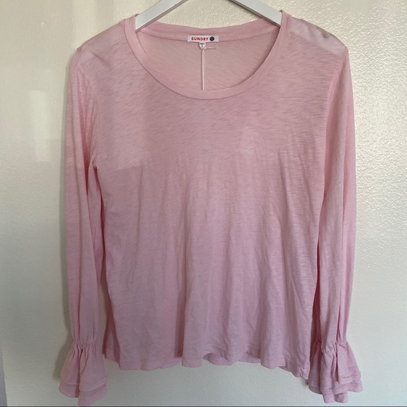 Sundry Peasant Sleeve Top - Picture 1 of 3